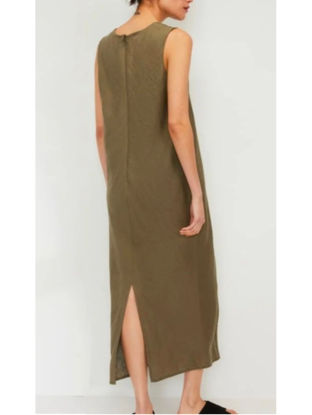 Everlane The Linen Bias Cut Dress Size 10 - Picture 2 of 9